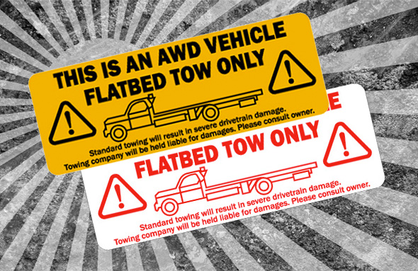 awd flatbed tow only